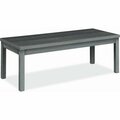 The Hon Co Coffee Table, Laminate, 48inx20inx16in, Sterling Ash HON80191LS1